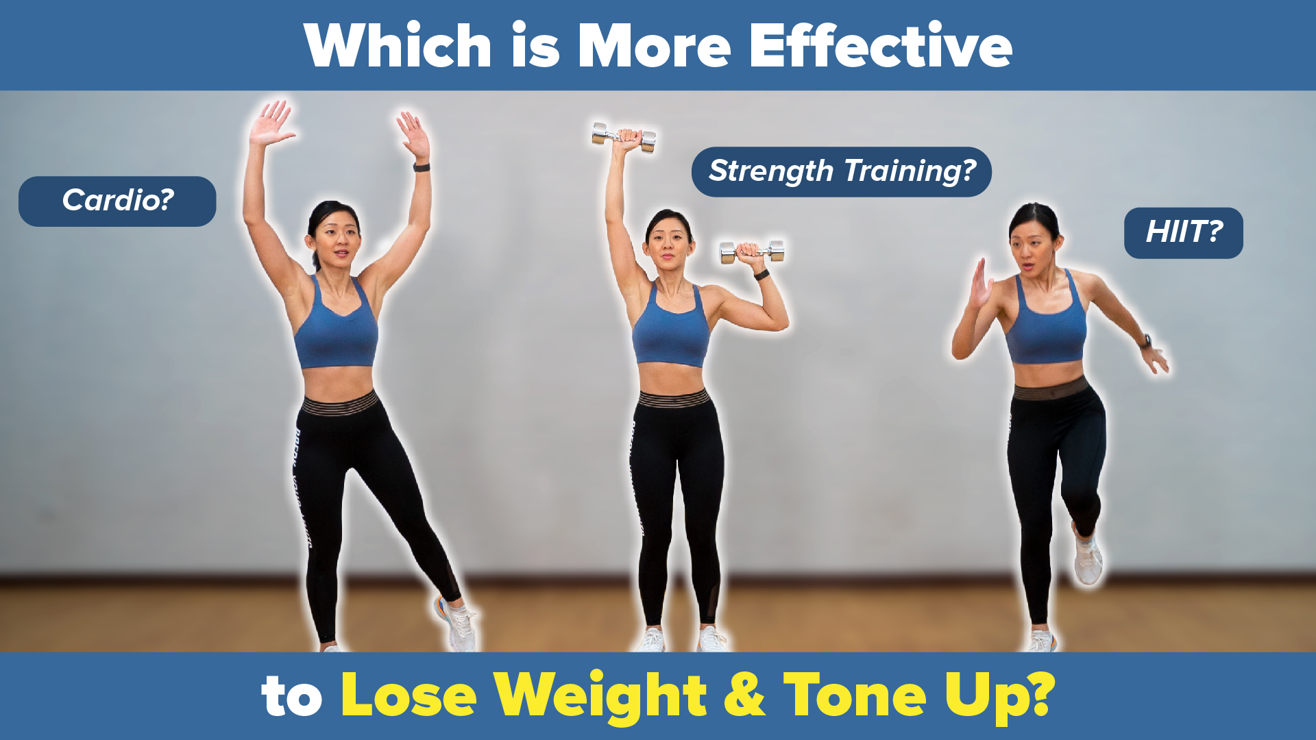 Cardio? Weight Lifting? HIIT? Which is More Effective to Lose Weight